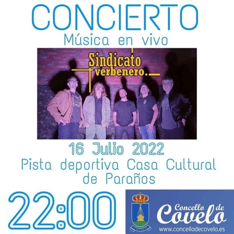 Música en directo con Sindicato Verbenero este sábado na casa cultural de Paraños, Covelo