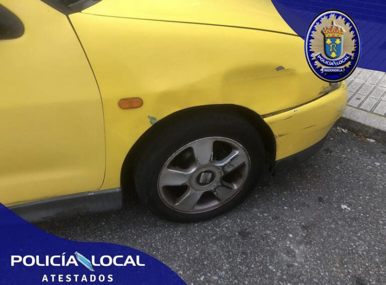 A Policía Local de Redondela localiza un vehículo causante dun accidente