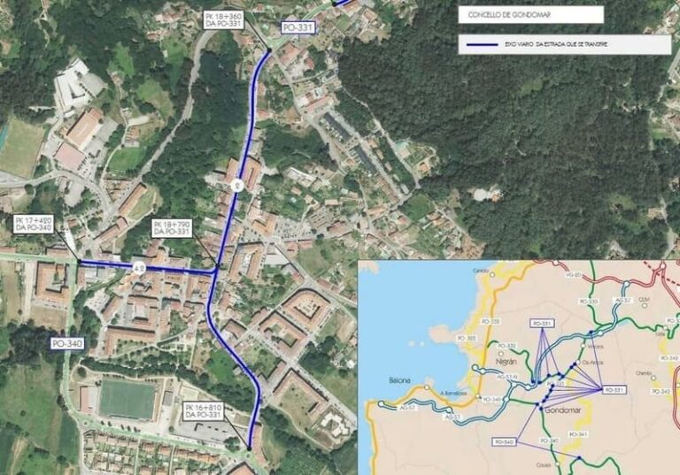 A Xunta publica no DOG o cambio de titularidade das estradas PO-331, PO-332 e PO-340 a prol do Concello de Gondomar