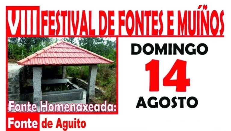 Chega a VIII edición do Festival de Fontes e Muiños, cun percorrido polos mananciais de Santiago de Oliveira
