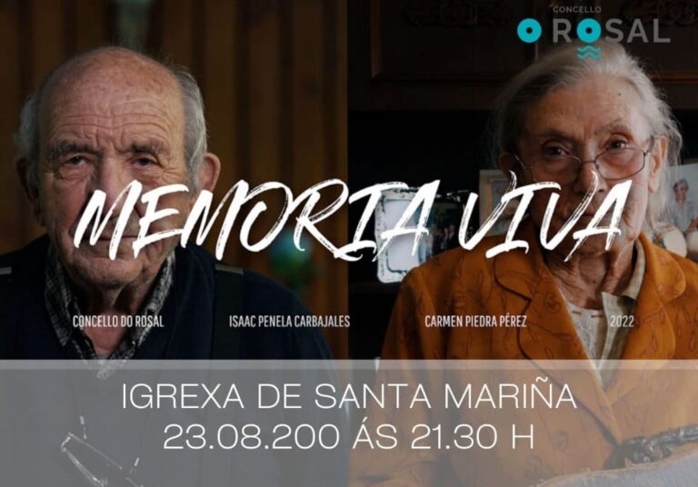 A Memoria Viva e a música son as protagonistas da semana no Rosal