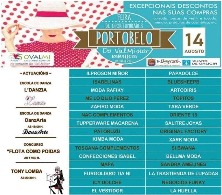 A Ramallosa acolle este domingo a feira de oportunidades ‘Portobelo’