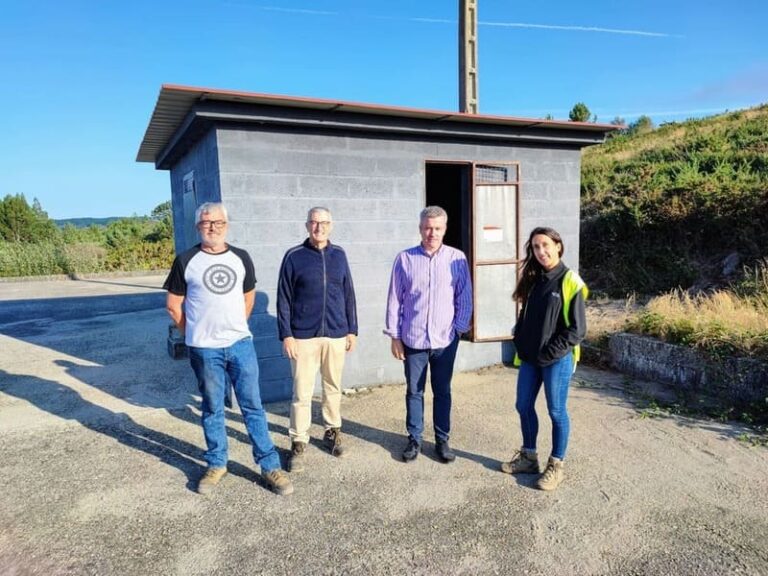 A Cañiza inaugura o novo pozo de barrena de subministro de auga de Portoaugavella