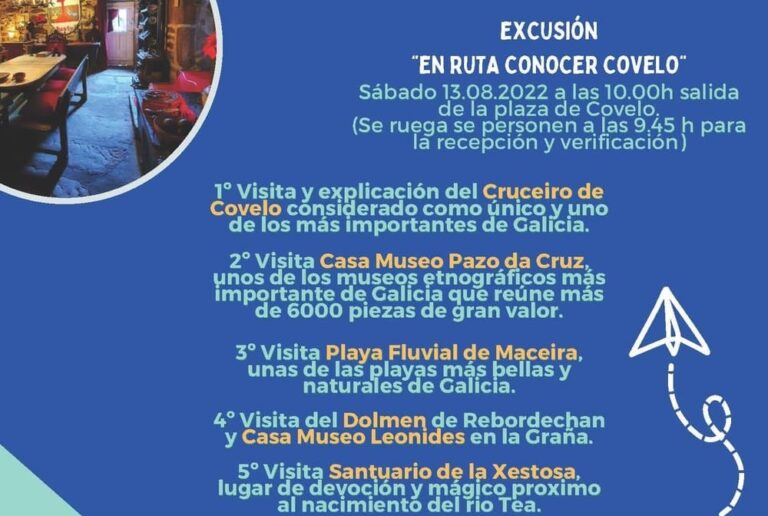 Excursión guiada para coñecer mellor o patrimonio etnográfico de Covelo