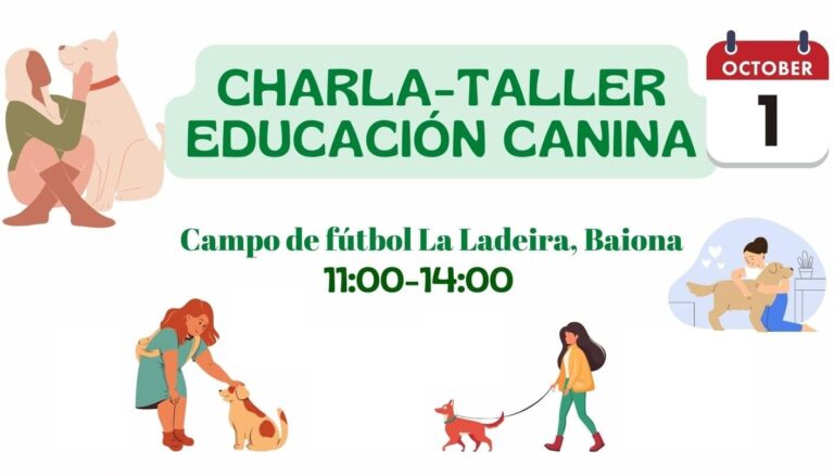 Charla-taller sobre educación canina en Baiona