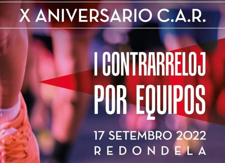 As rúas de Redondela acollen mañá sábado a I Contrarreloxo por Equipos de ciclismo ‘X Aniversario C.A.R.’