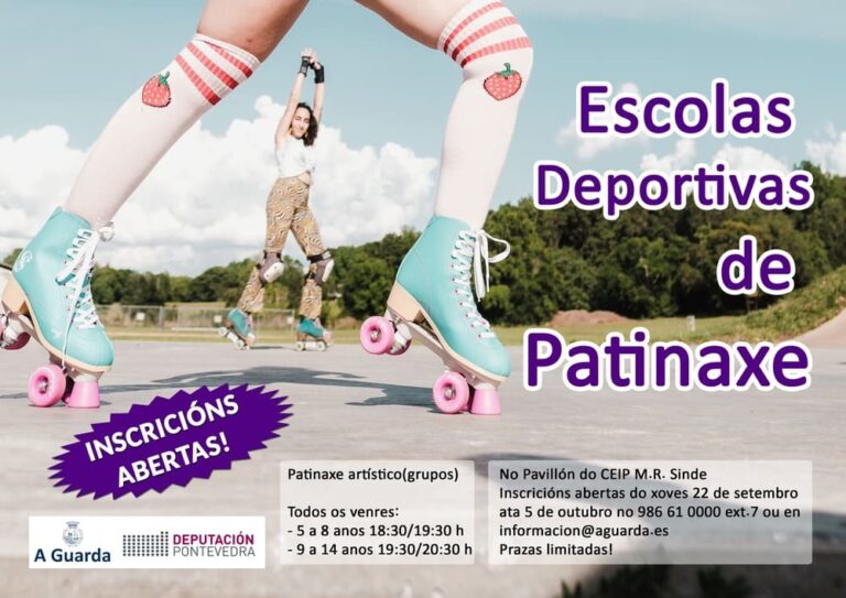 A Guarda abre as inscricións para as Escolas Deportivas de Patinaxe
