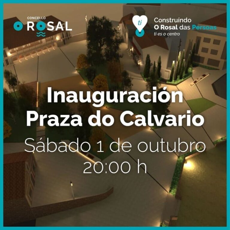O Rosal estrea a súa renovada Praza do Calvario