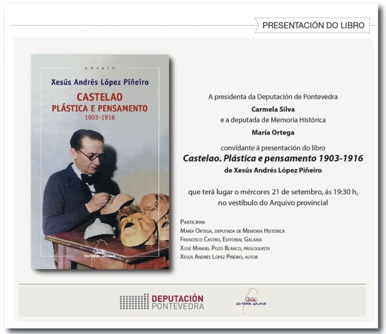 A Deputación presenta mañá o libro ‘Castelao. Plástica e pensamento 1903-1916’