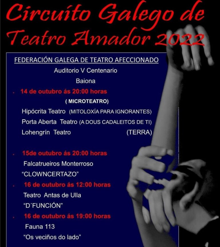 O Circuito de Teatro Amador chega a Baiona esta fin de semana