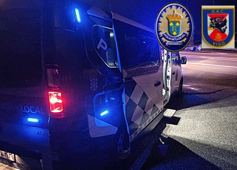 Catro actas por tenencia de droga e un condutor que triplicaba a taxa de alcoholemia a golpe de luns en Redondela