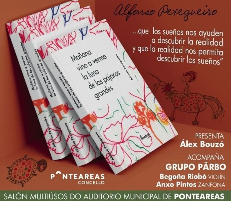 O poeta ponteareán Alfonso Pexegueiro presenta o seu último libro