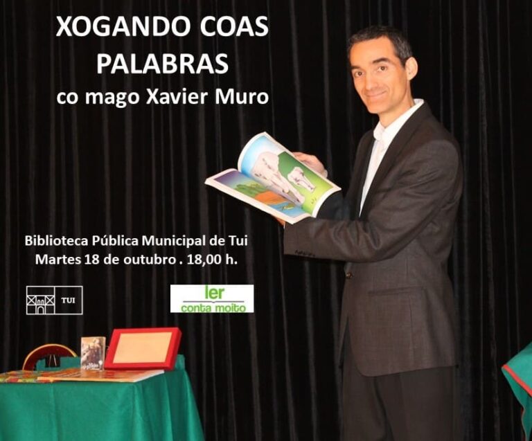 A biblioteca de Tui acolle o espectáculo “Xogando coas Palabras”