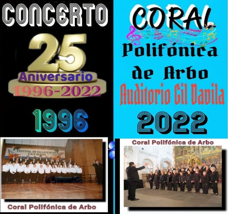 Celebración do 25 aniversario da Coral Polifónica de Arbo