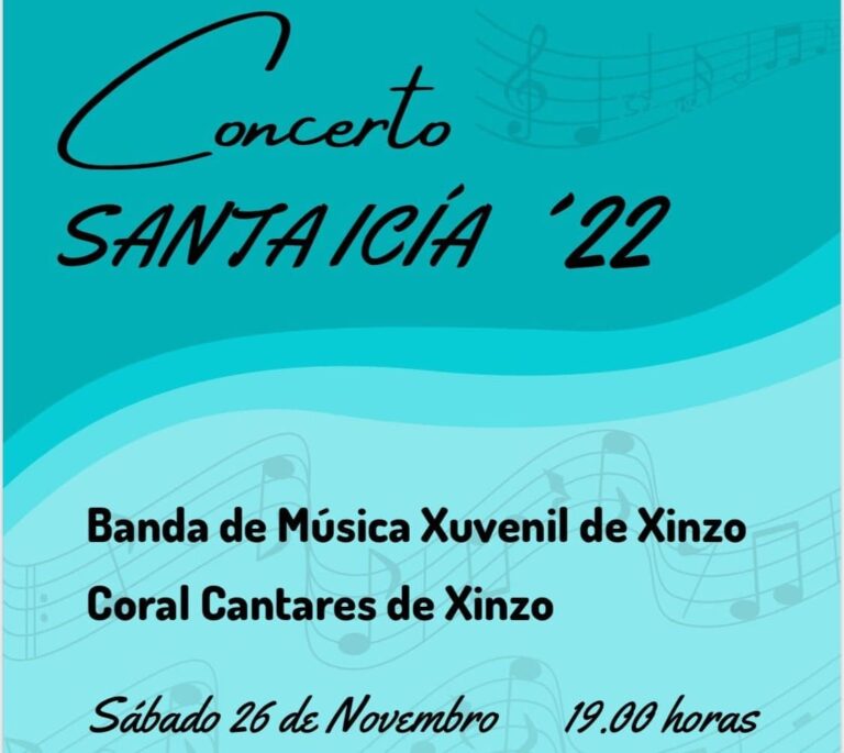 A Banda de Música Xuvenil de Xinzo e a Coral Cantares únense para celebrar Santa Icía