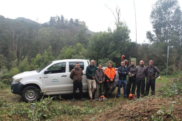 Nigrán e a brigada forestal crearán o parque forestal ‘Os Matos-Río Táboas’