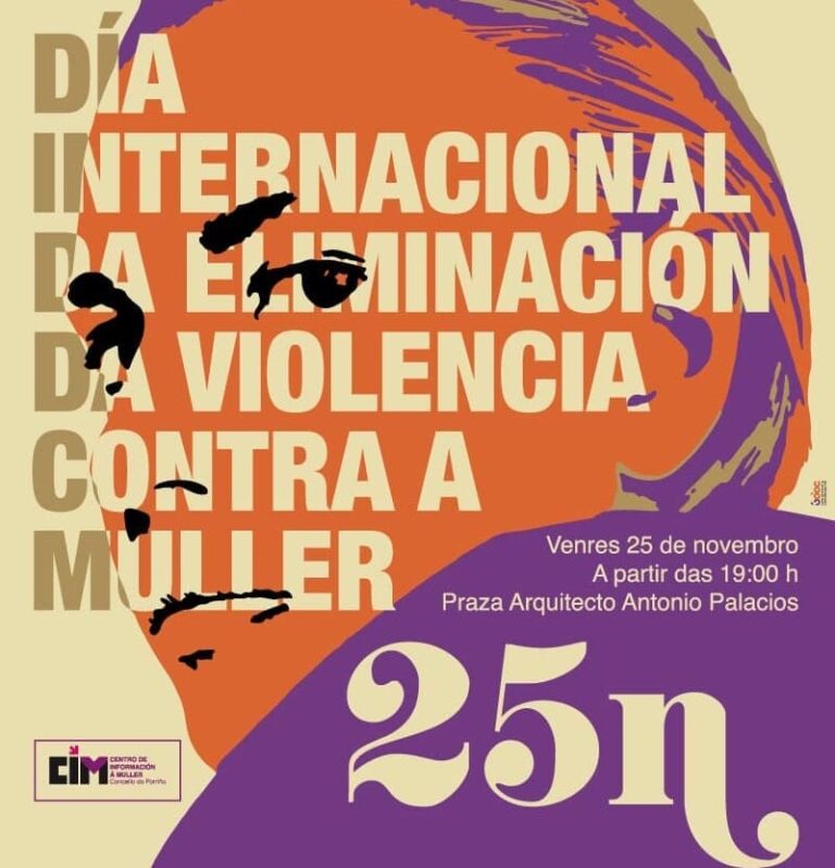 Os nenos do Porriño lideran a conmemoración do 25N