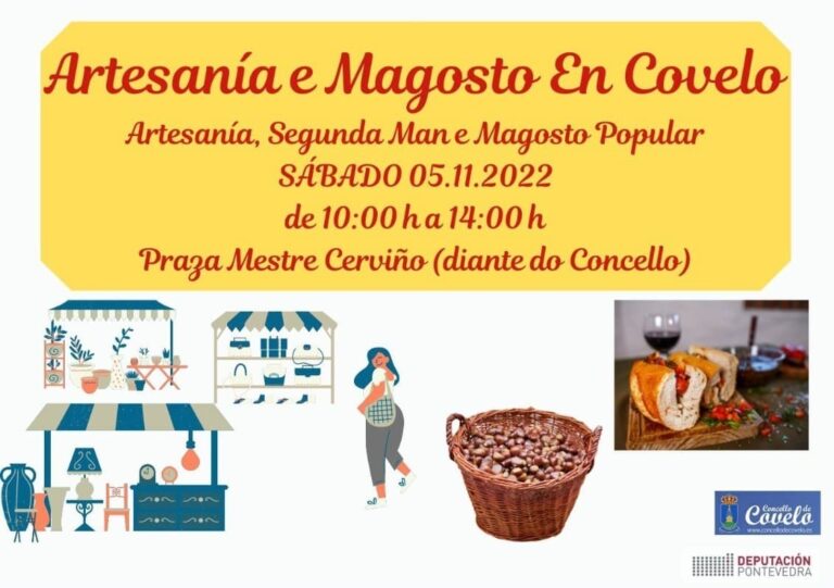 Un magosto popular acompañará á feira de produtos de Covelo esta fin de semana