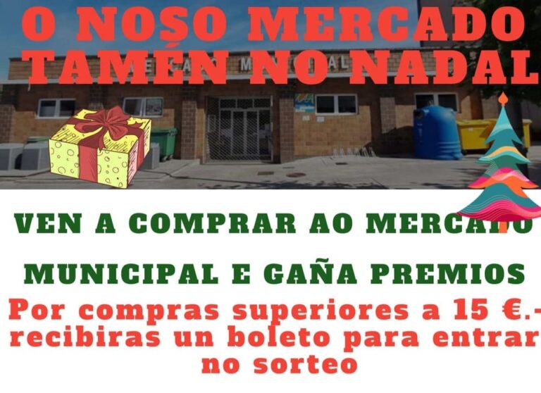 Arbo incentiva a compra no mercado coa campaña “O noso Mercado tamén en Nadal”