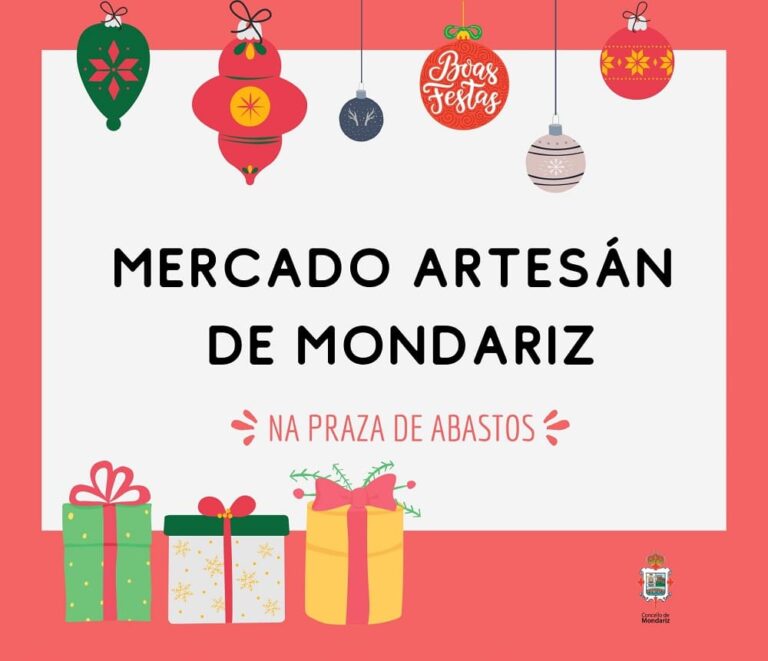 A feira domininal de Mondariz acolle un pequeno mercado artesán de Nadal