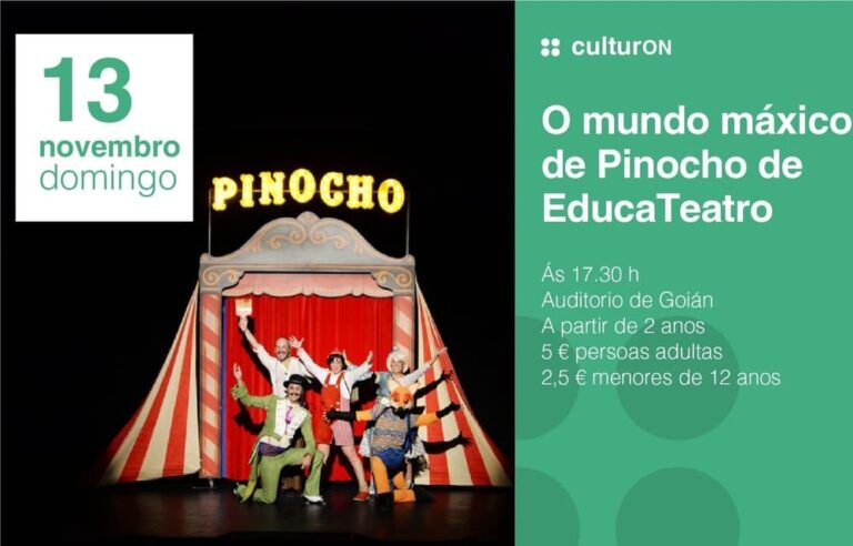 Pinocho chega a Goián en forma de teatro musical