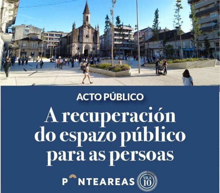 Ponteareas fai balance da recuperación do espazo público para as persoas cun acto o venres 9