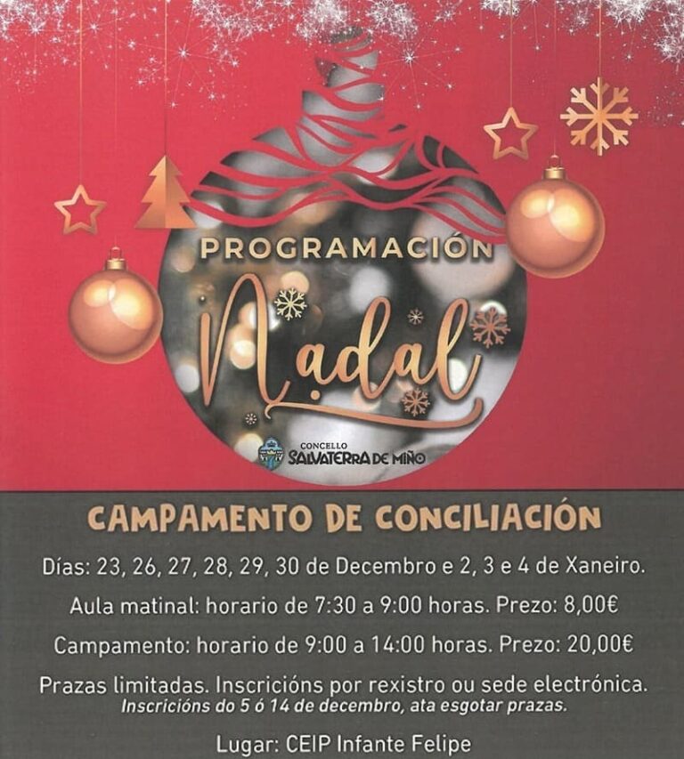 O campamento de conciliación de Nadal chega a Salvaterra