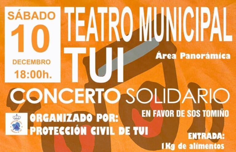 Tui acolle o II Concerto Solidario de Protección Civil en favor de SOS Tomiño Baixo Miño