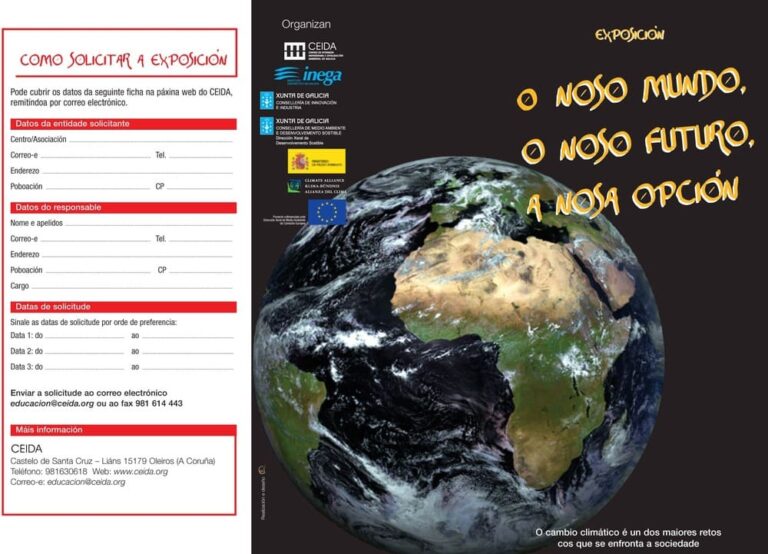 A Guarda inaugura este martes a exposición “O noso mundo, o noso futuro, a nosa opción”