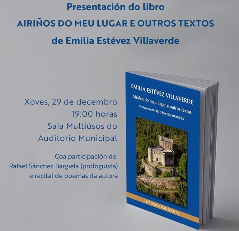 Ponteareas homenaxea á escritora ponteareá Emilia Estévez Villaverde cun recopilatorio da súa obra