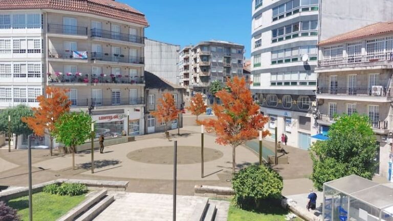A humanización de nove rúas do centro urbano inclúe a creación dunha praza diante da Casa do Concello de Ponteareas