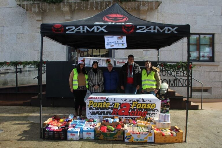 322 quilos de alimentos recadados na Ruta Solidaria Ponte Nafonso Racing 2022