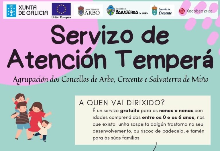 O servizo de atención temperá está en funcionamento desde outubro en Arbo