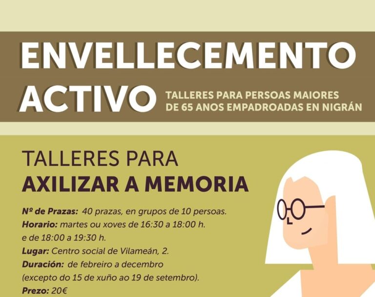 Nigrán ofrece un curso para axilizar a memoria