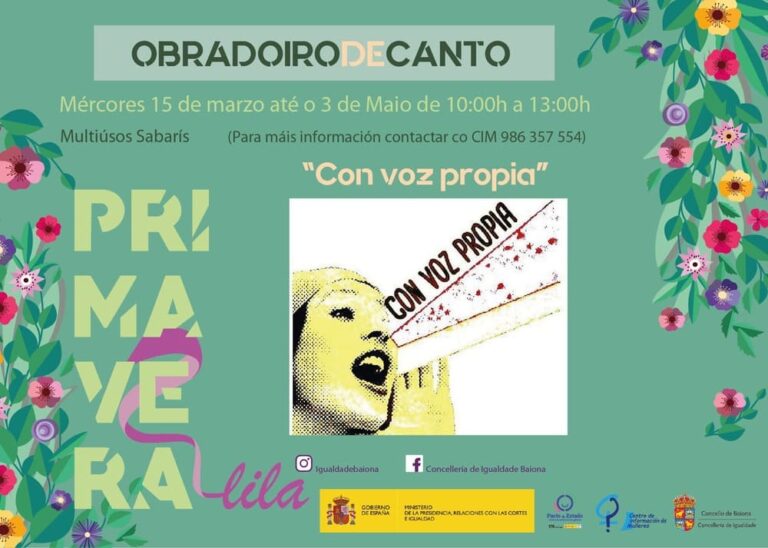 A Concellería de Igualdade de Baiona pon en marcha “Con Voz Propia”