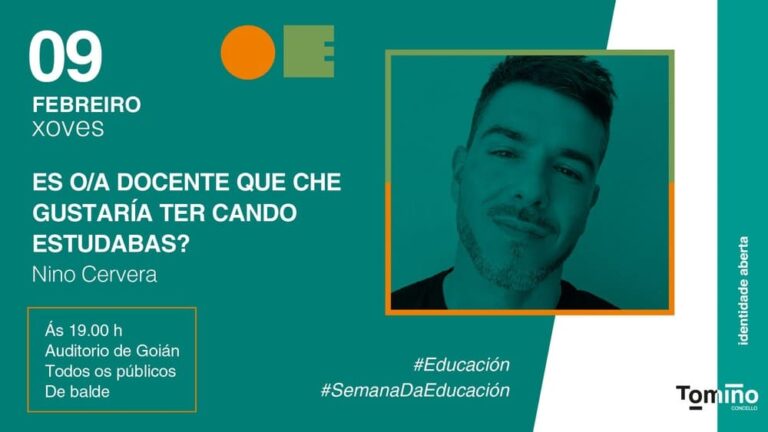 Cambiando o rumbo do ensino con Nino Cervera na Semana da Educación de Tomiño