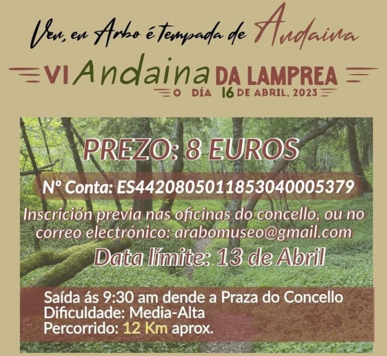 Arbo celebra a Andaina da Lamprea
