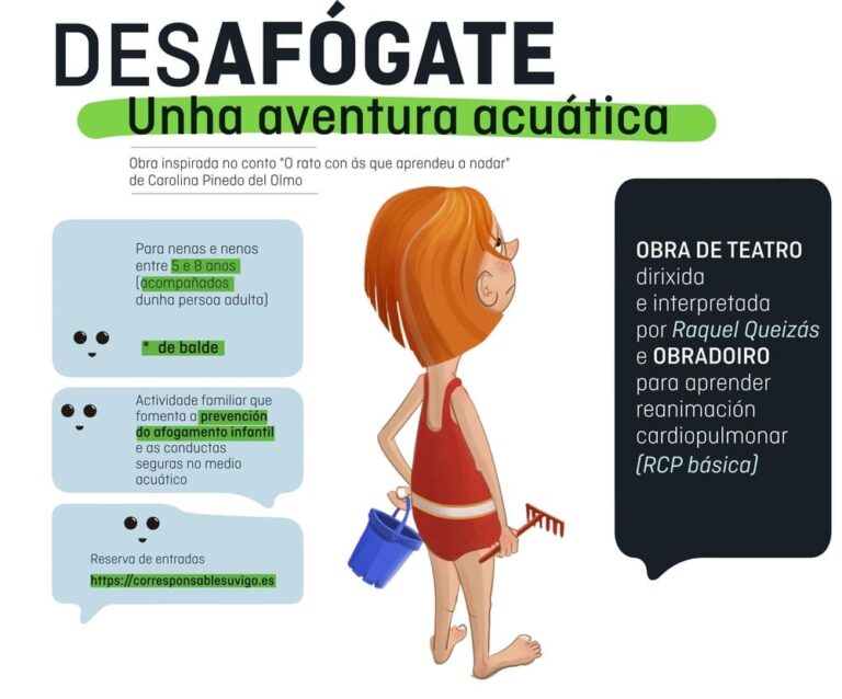 Concello e Universidade de Vigo levan a Ponteareas unha obra de teatro para previr o afogamento infantil en zonas de baño