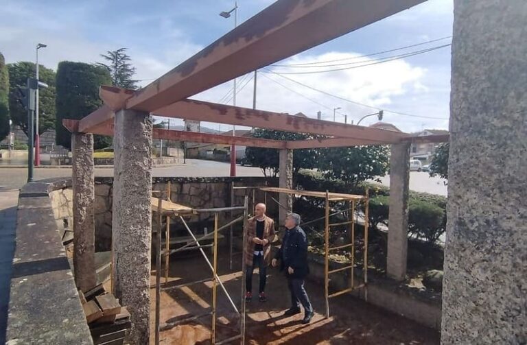 A piques de rematar a recuperación da fonte de San Sebastián