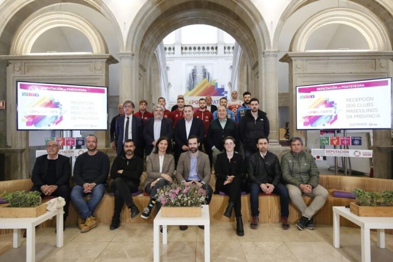 A Deputación recoñece o “esforzo e compromiso” dos clubs de elite masculinos para situar á provincia como referente do deporte no estado