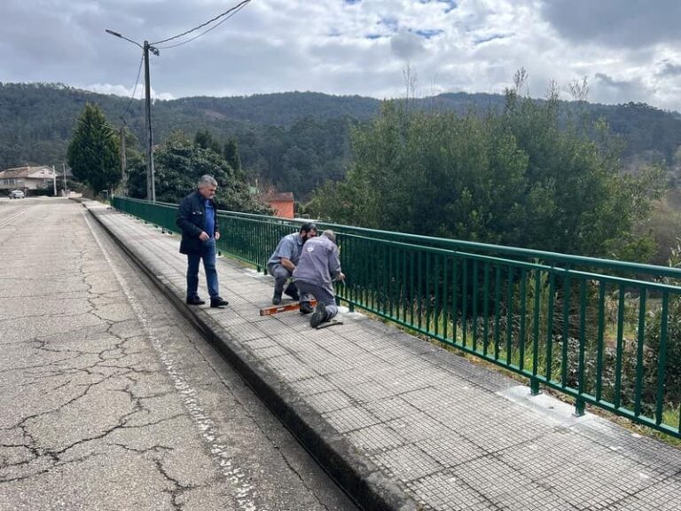 O Concello do Porriño instala un valado de seguridade en Cans