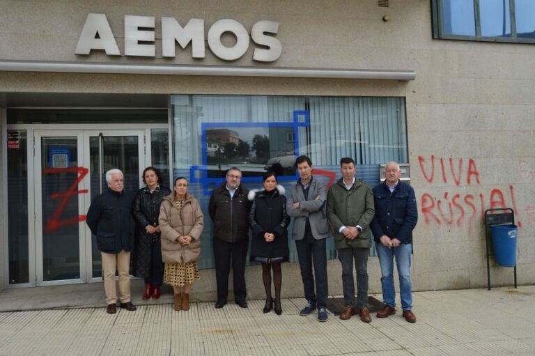 Vandalismo en Mos contra a sede de AEMOS