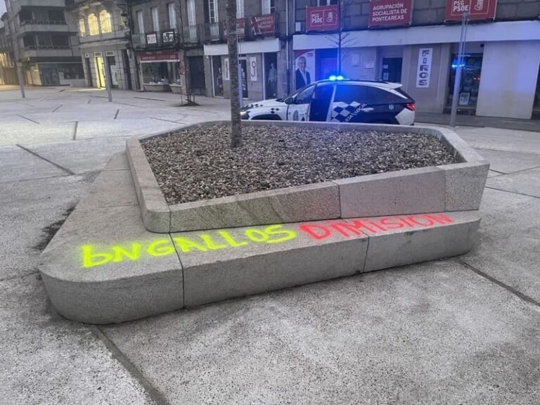 A Policía Local investiga os novos actos vandálicos en Ponteareas