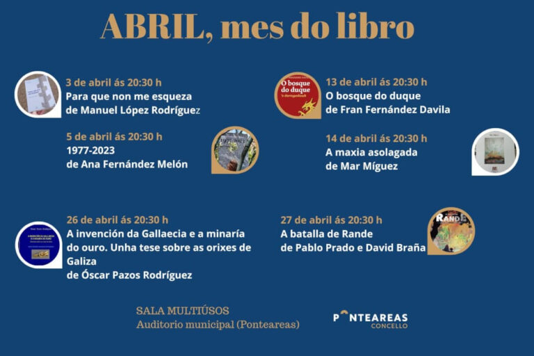 En abril, libros mil en Ponteareas