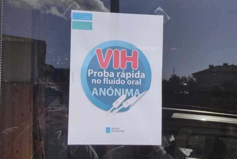 Probas de detección rápida do VIH no Baixo Miño da man de Raiceiras