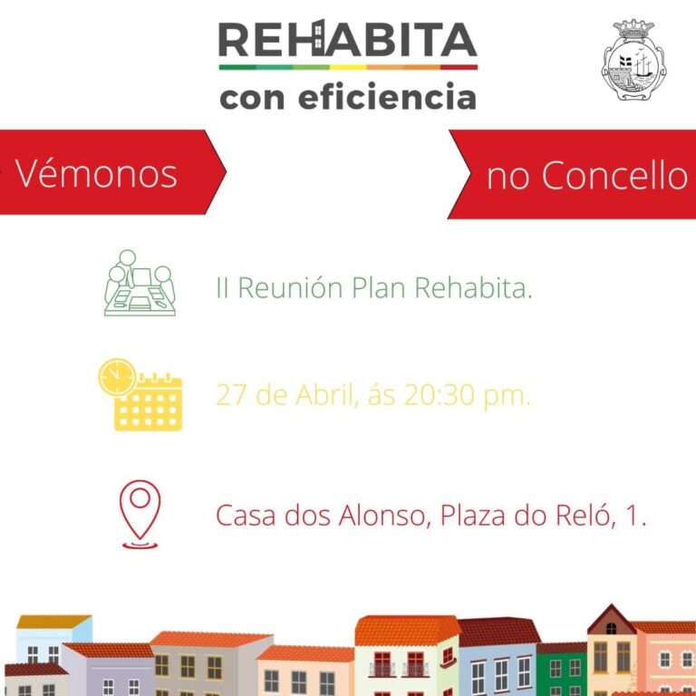 A Guarda acolle este xoves unha reunión aberta á cidadanía sobre o Plan Rehabita