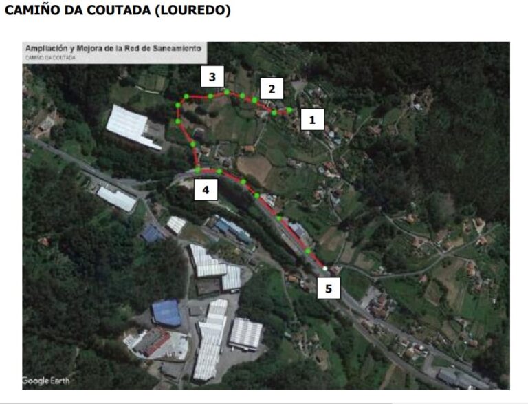 A semana que vén iniciarase a instalación do saneamento no Camiño da Coutada en Mos