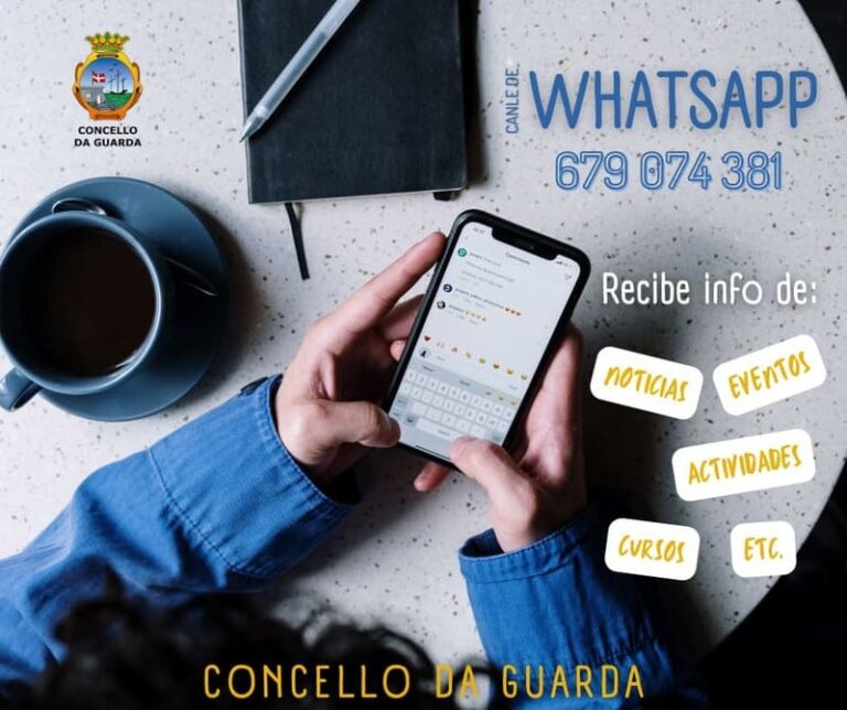 Xa dispoñible a comunicación vía Whatsapp co Concello da Guarda