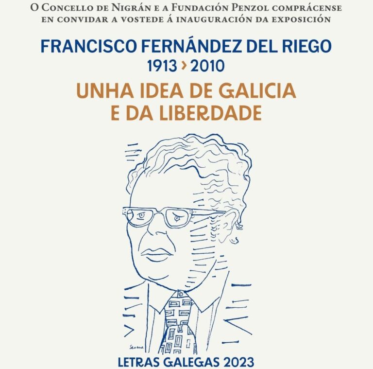 Homenaxe a Francisco Fernández del Riego na biblioteca de Nigrán
