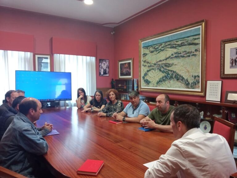 O alcalde de Tui amosa o seu apoio aos traballadores de Maderas Iglesias